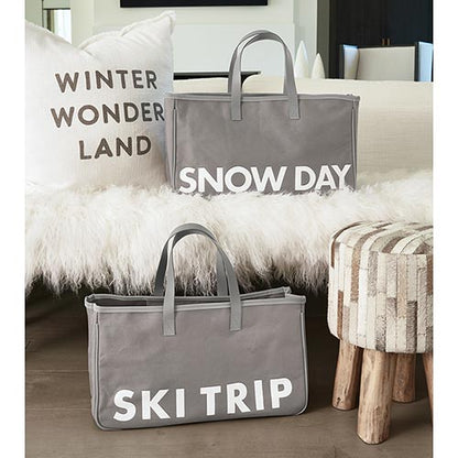 Snow Day Canvas Bag