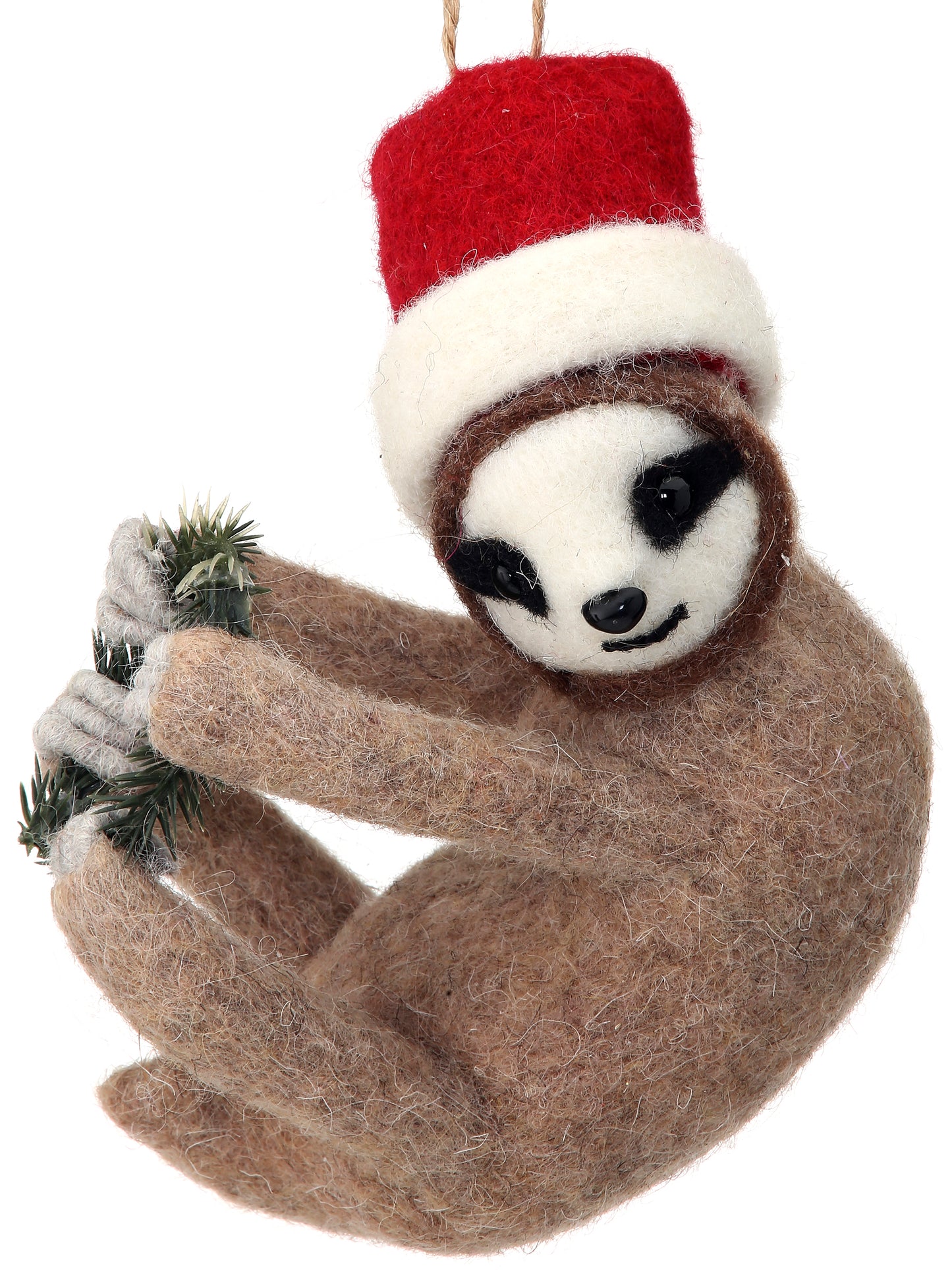 Wool Sloth Ornament