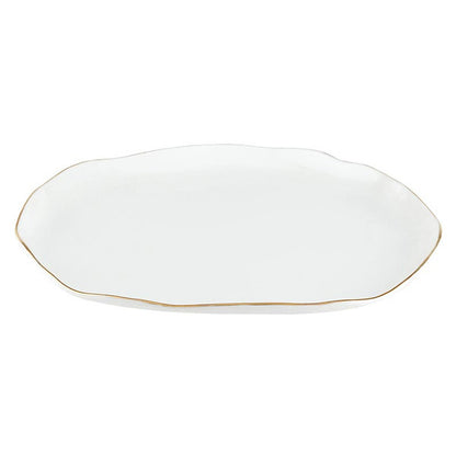 Ceramic Gold Rim Organics Tray