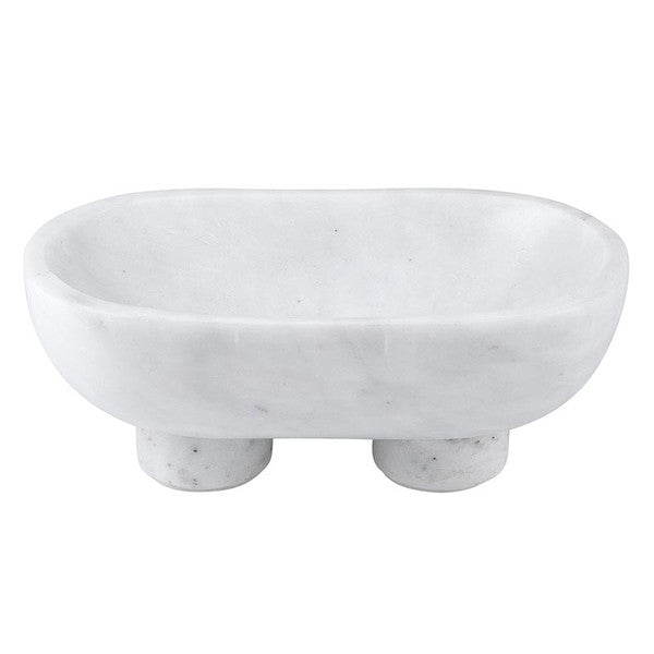Marble bowl on a white background