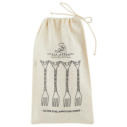 Silver Stag Appetizer Forks