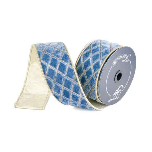 2.5" Metallic Diamond Ribbon