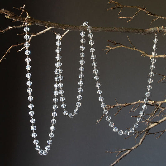 70" Faceted Crystal Garland