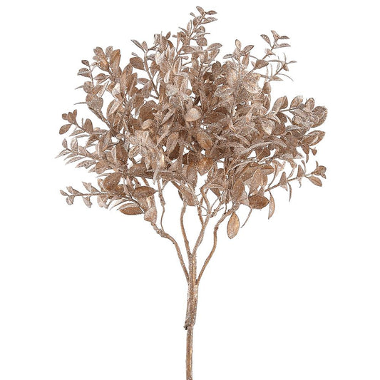 17" Mini Boxwood Leaf Spray