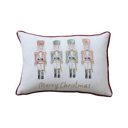 Cotton Nutcracker Lumbar Pillow