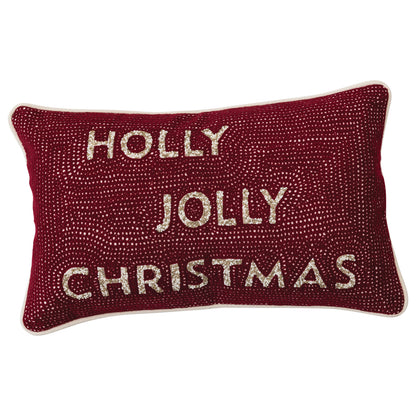 Beaded Cotton Pillow
