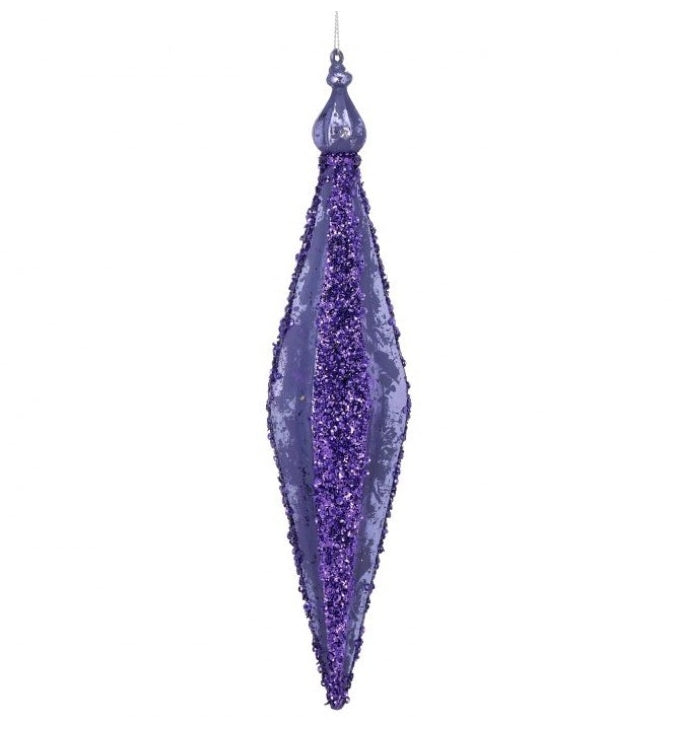 Glamour Stripe Finial Ornament