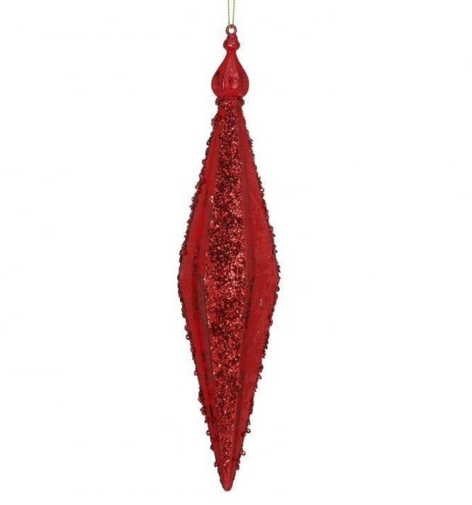 Glamour Stripe Finial Ornament