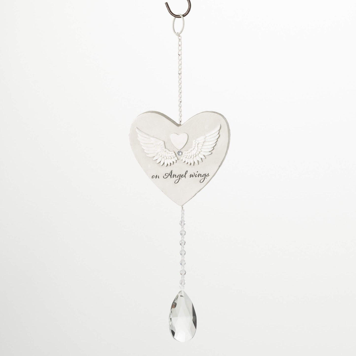 On Angel Wings Memorial Heart
