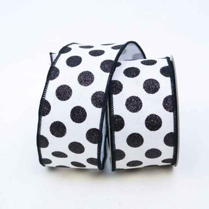 2.5" Glitter Dot Ribbon