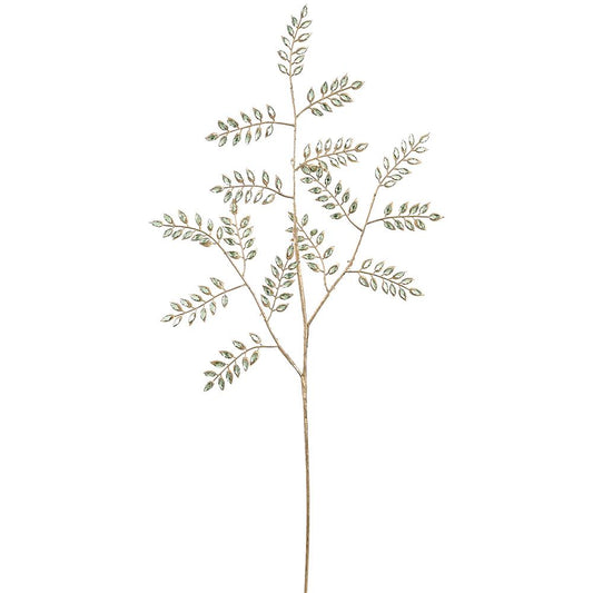 31" Rhinestone Leaf Spray