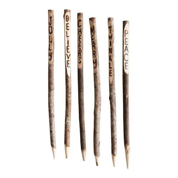 Garden Stake with Holiday Word