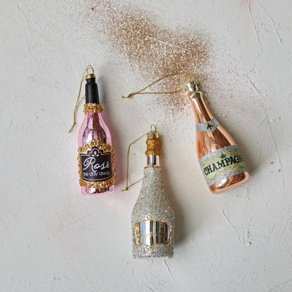 Champagne Bottle Ornament
