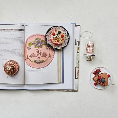 Glass Cloche w/ Macarons Ornament