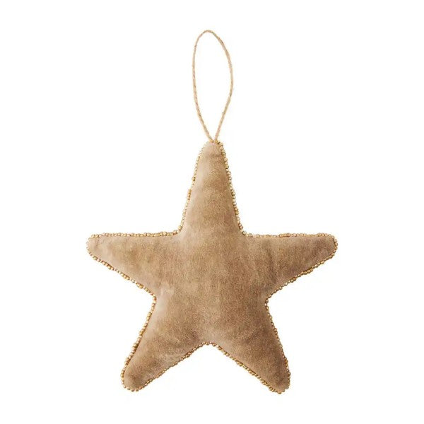 Star Velvet Beaded Ornament