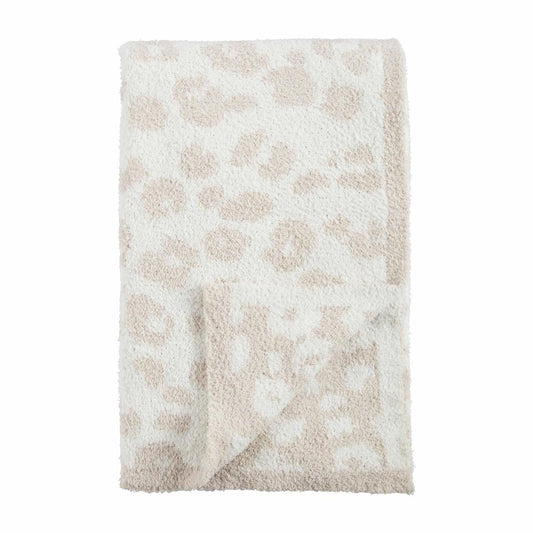 Cream Leopard Blanket