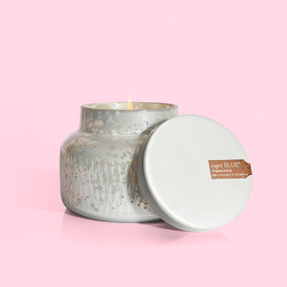 19oz Pumpkin Dulce Signature Jar White Mercury Etched Candle