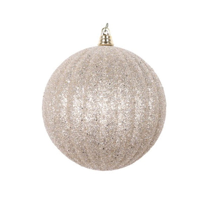 10" Glitter Pleated Ornament