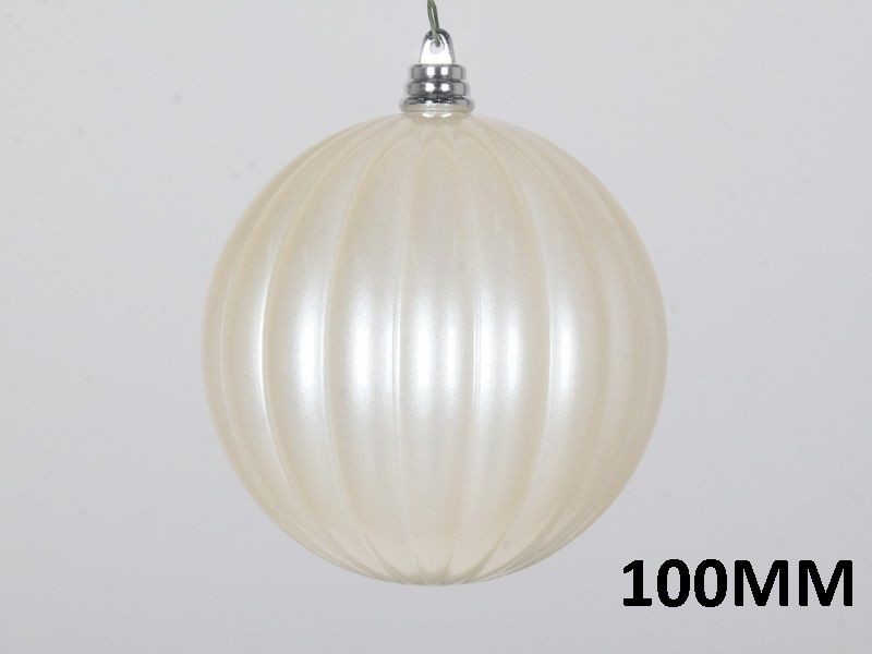 6" Pleated Candy Apple Ornament