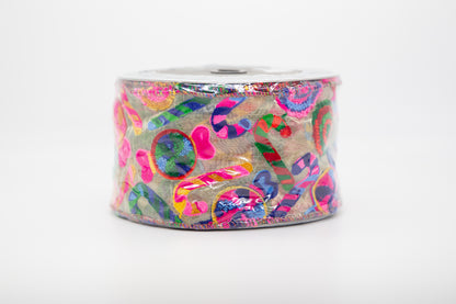 Embroidered Candies Ribbon