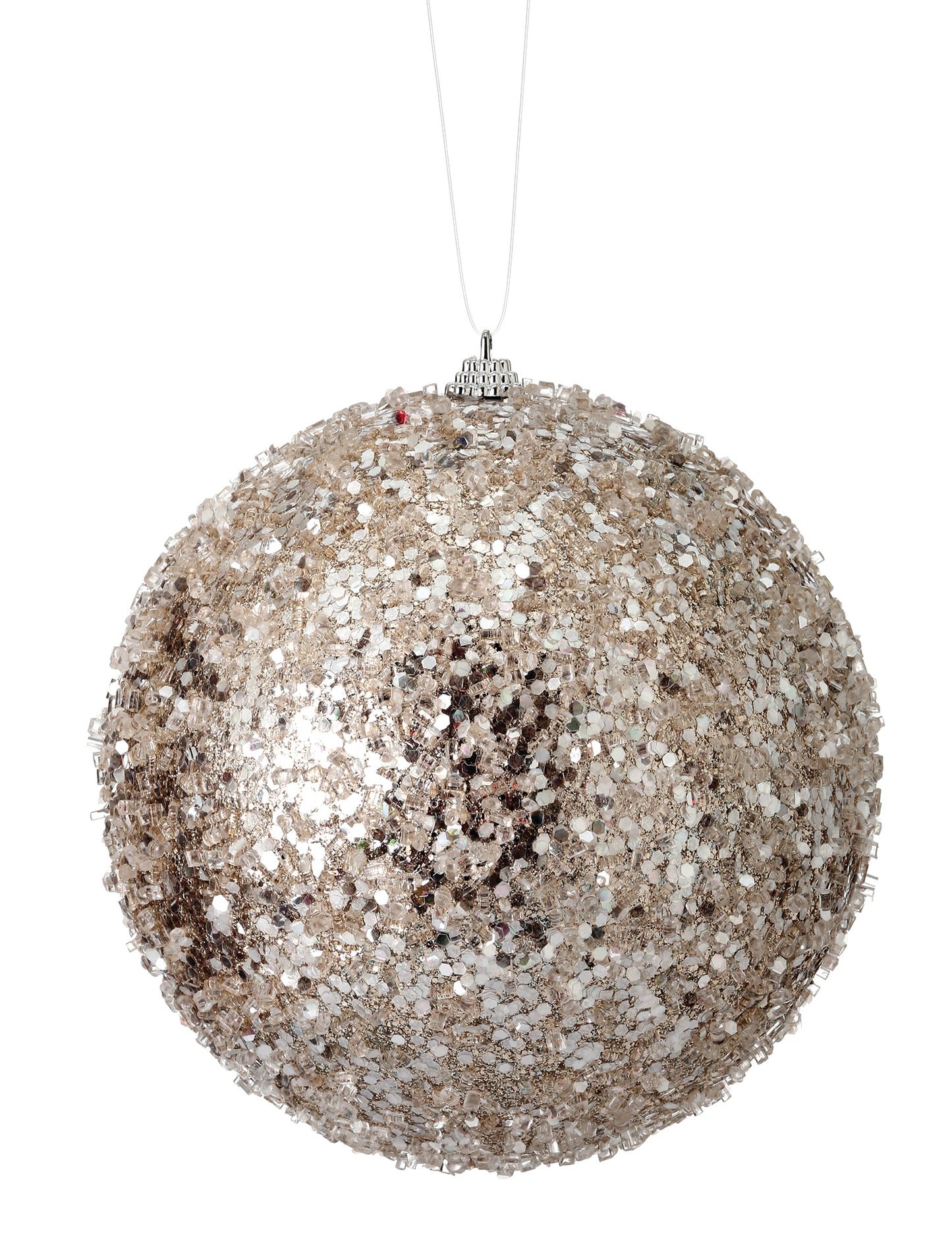 Glitter Sequin Iced Ball Ornament