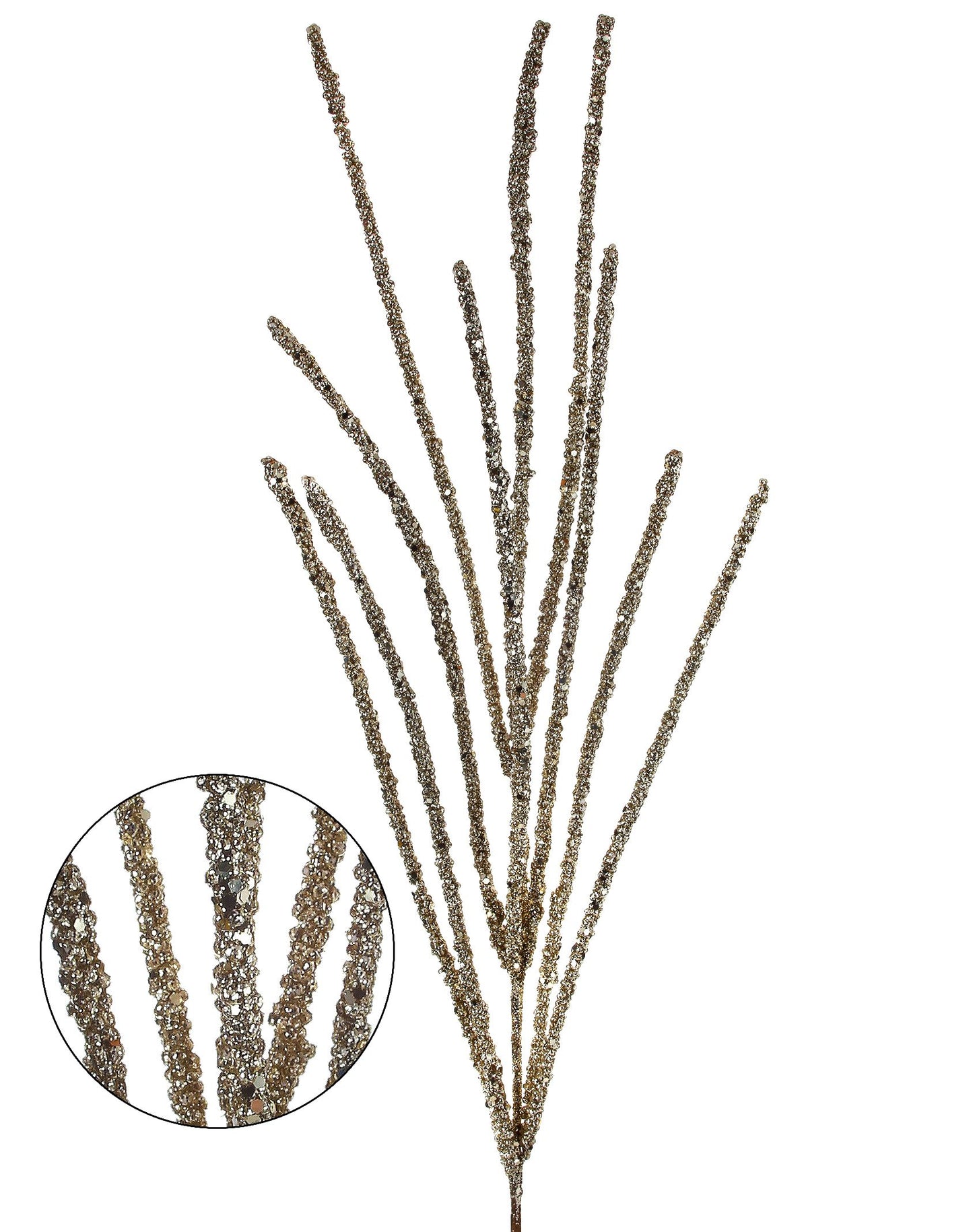 32" Glitter Mini Berry Grass Spray