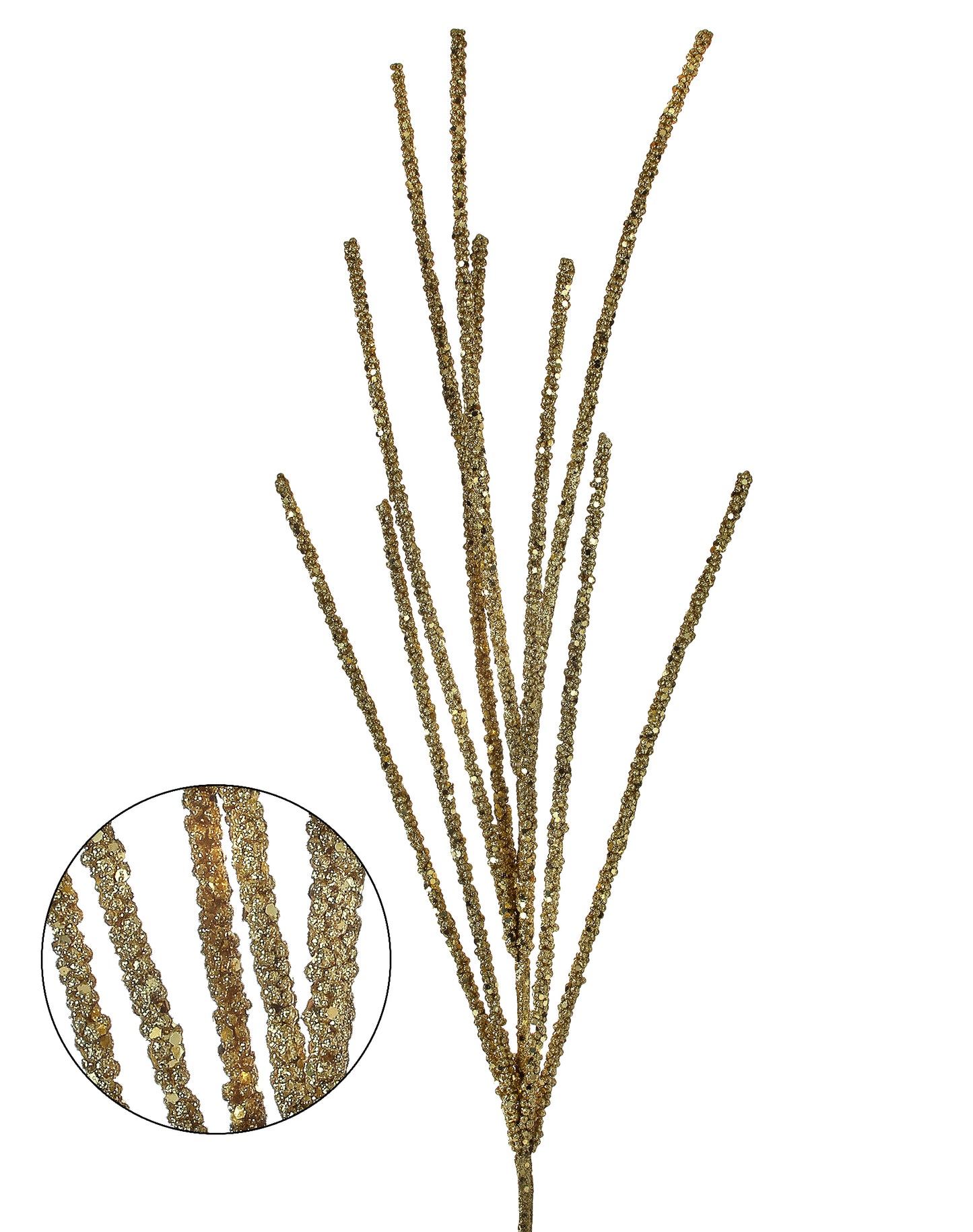 32" Glitter Mini Berry Grass Spray