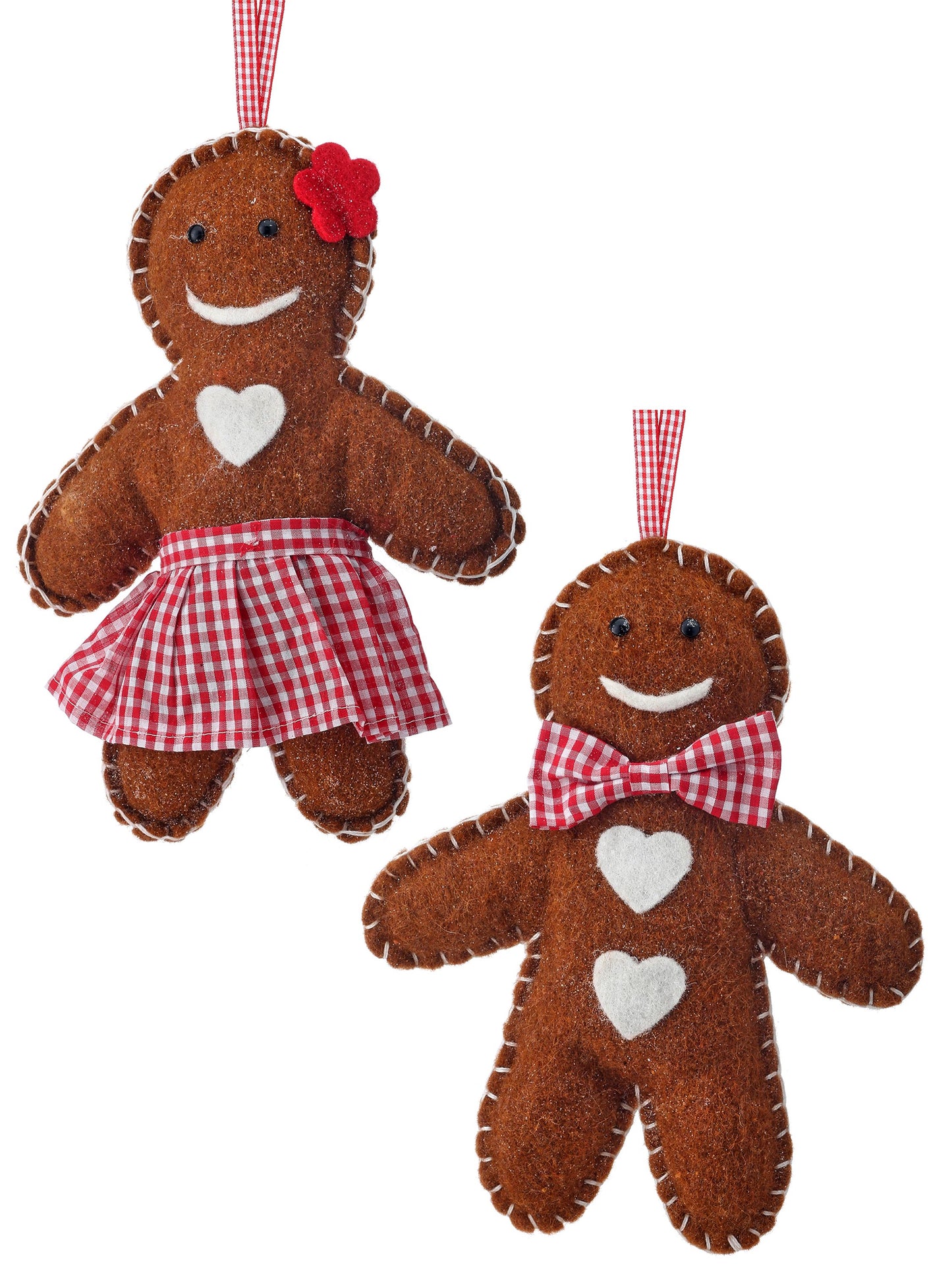 Wool Gingerbread Boy/Girl Ornament