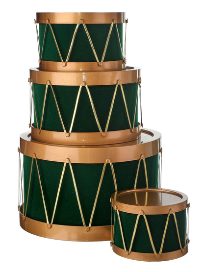 Flocked Drum with Rope Container