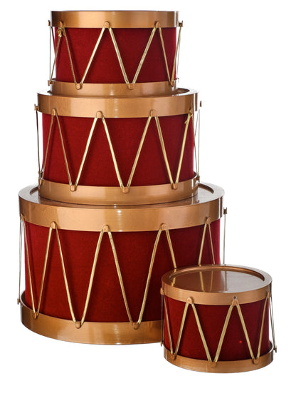 Flocked Drum with Rope Container