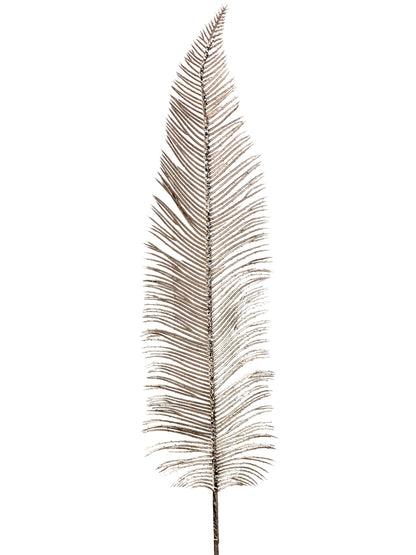 31" Glitter Metallic Feather Stem