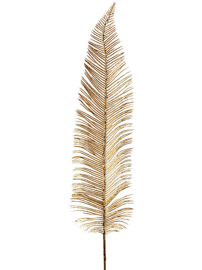 31" Glitter Metallic Feather Stem
