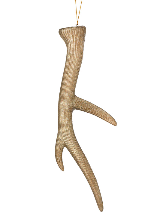 11.5" Metallic Deer Horn Ornament