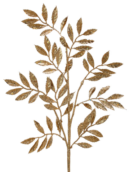 Glitter Mica Ruscus Spray