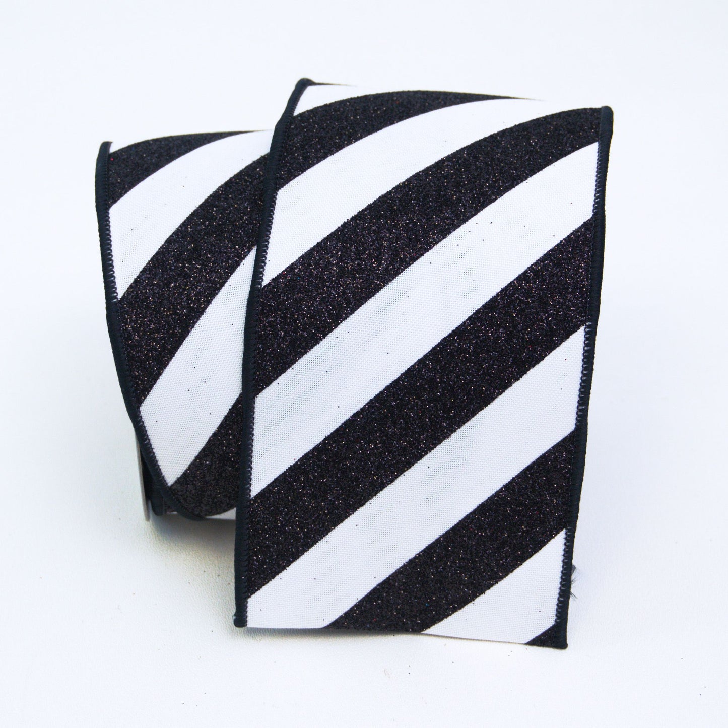 Glitter Candy Stripe Ribbon