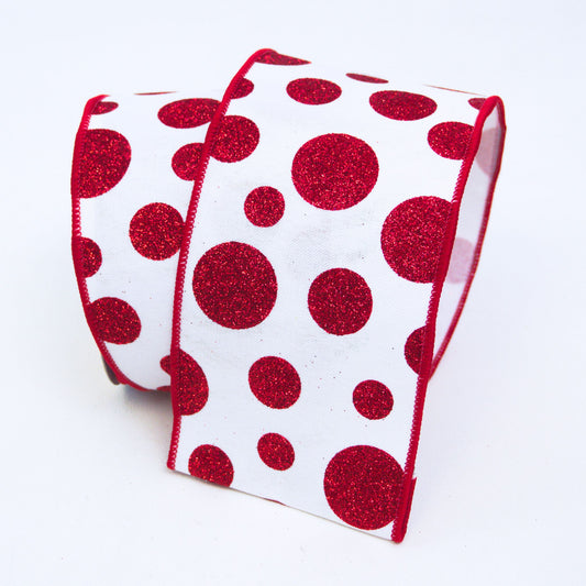 Glitter Random Dot Ribbon
