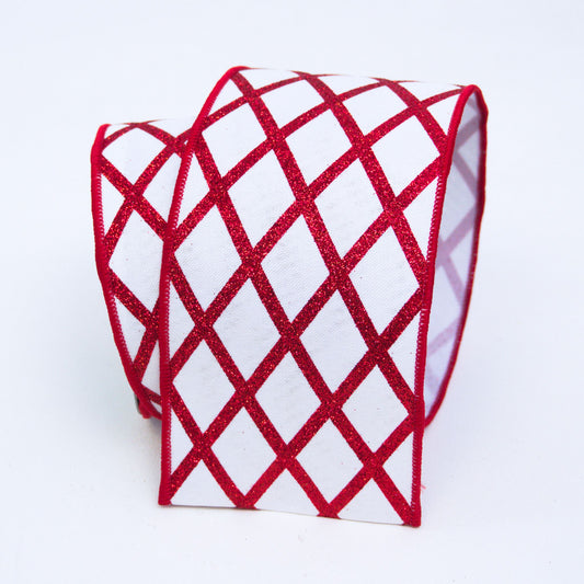 Glitter Lattice Ribbon