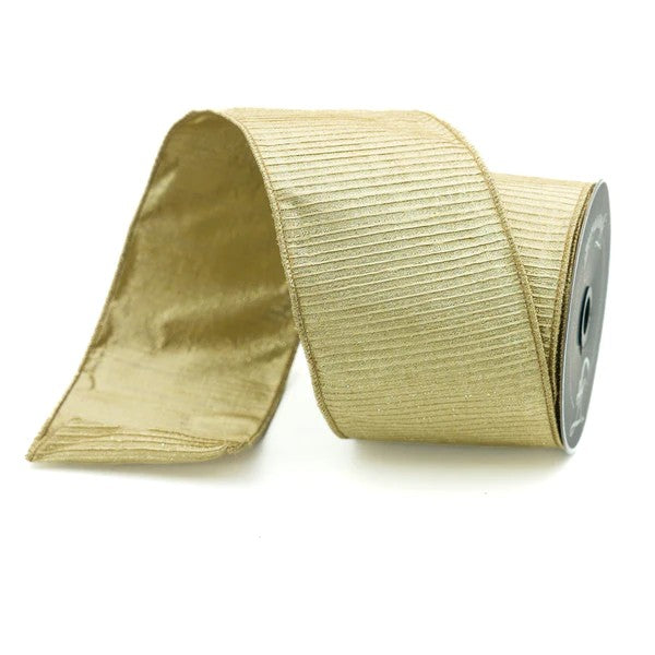 Pleated Metallic Ribbon
