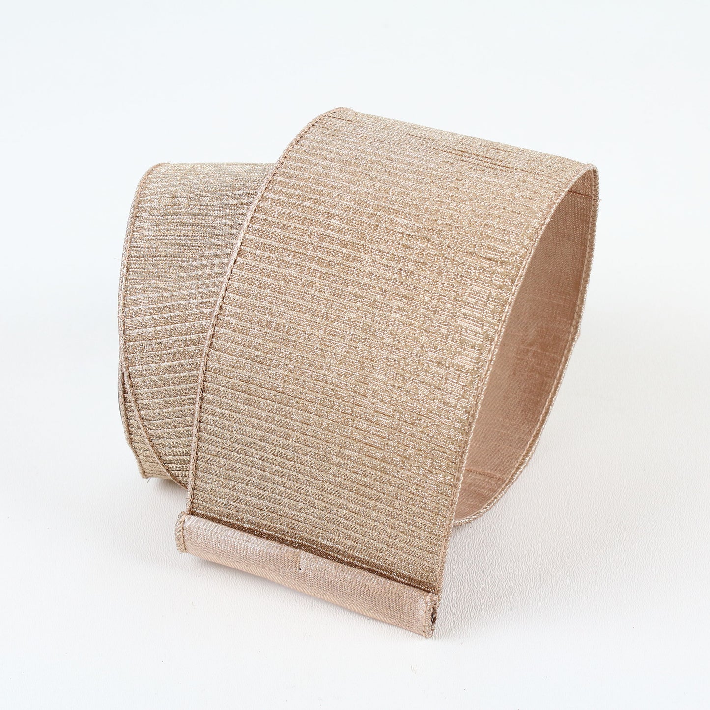 Pleated Metallic Ribbon