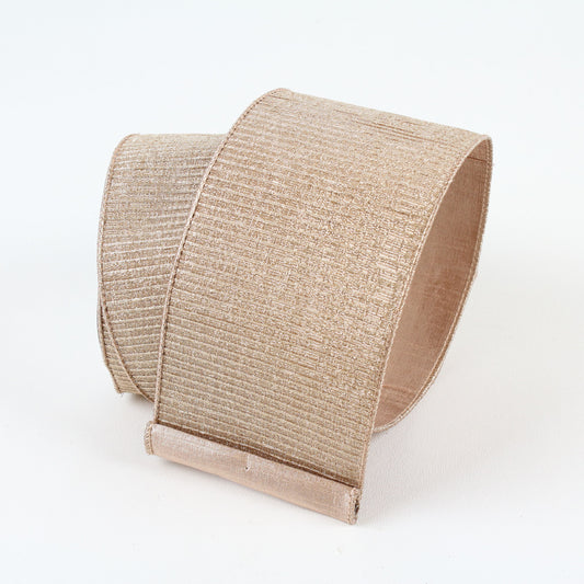 Pleated Metallic Ribbon