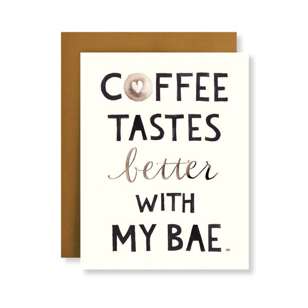 Coffee Bae Fashion Illustration Friendship Card