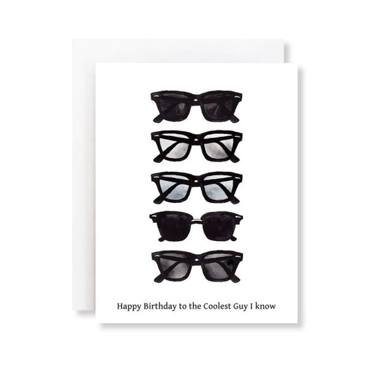 Cool Guy Sunglasses Men's Birthday Card