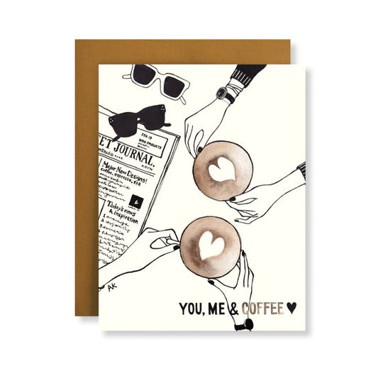 You, Me & Coffee Illustration Friendship