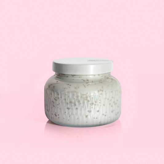 19oz Volcano Signature Jar White Mercury Etched