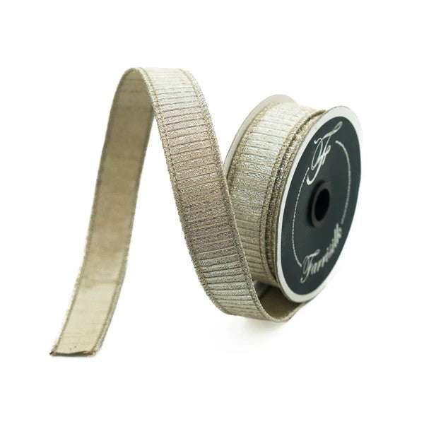 Pleated Metallic Ribbon