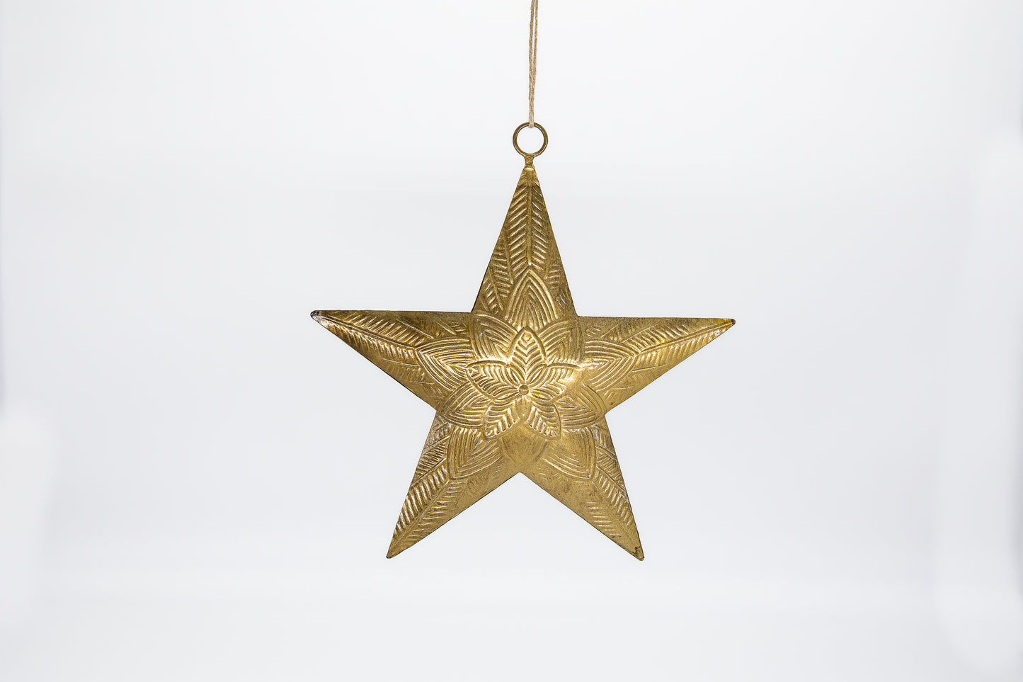 Metal Two-Sided Star Ornament