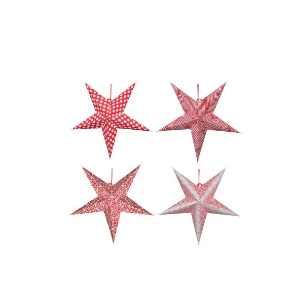 18" Folding 5-Point Paper Star Ornament